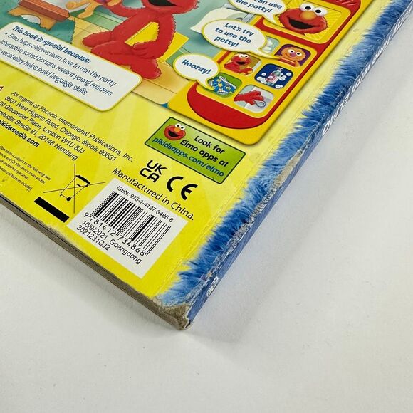 2/$6 Sesame Street-Pottery Time with Elmo Sound Book-Potty Training (Board Book) - Picture 6 of 12
